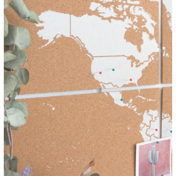 Miss Wood Harta lumii Puzzle Map XL - White