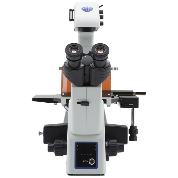 Optika Microscop inversat Mikroskop IM-5FLD-UK, trino, invers, FL-LED, w.o. objectives, UK