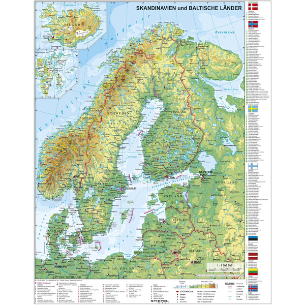 Stiefel Harta Scandinavia si Marea Baltica