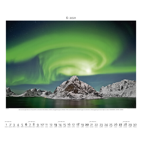 Palazzi Verlag Calendar Aurora boreală 2021