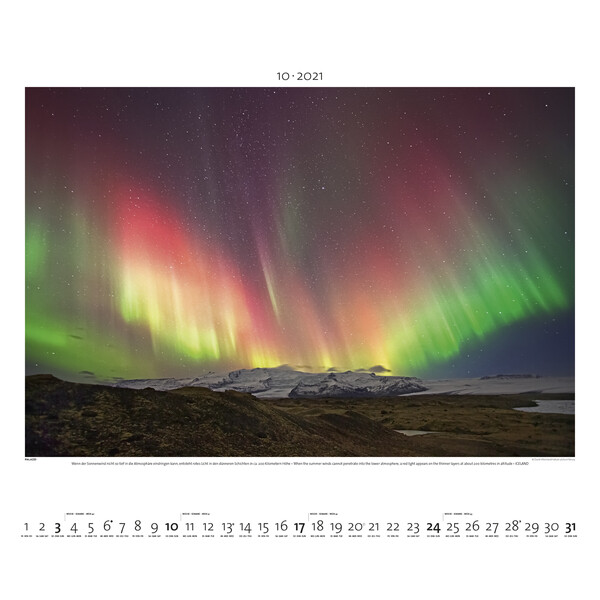 Palazzi Verlag Calendar Aurora Borealis 2021