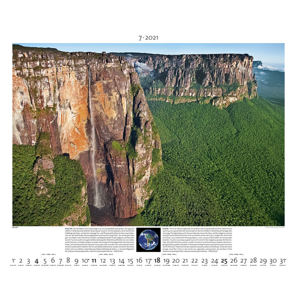 Palazzi Verlag Calendar Planet Erde 2021