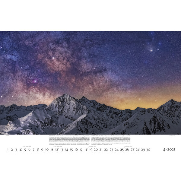 Palazzi Verlag Calendar Lumi nocturne 2021