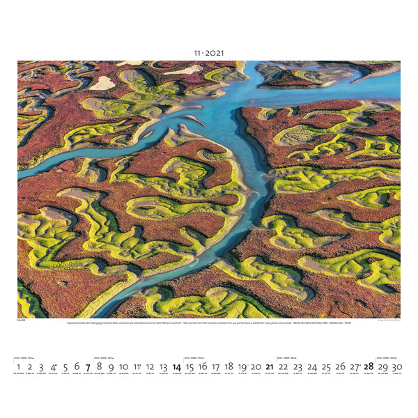 Palazzi Verlag Calendar Lumea de sus 2021