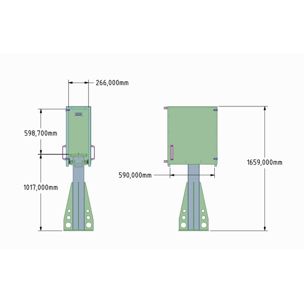 Astrogeräte Berger Coloană cu structură de protecție pentru montare EcoFlex Base 100