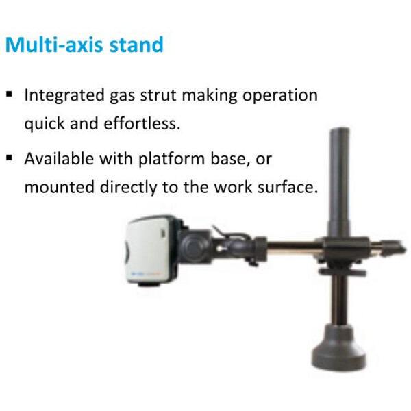 Vision Engineering Microscop EVO Cam II, ECO2504, 360°/34°, multi-axis, LED light, HDMI, USB3, 24" Full HD