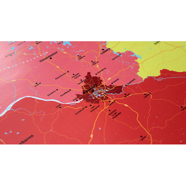 Marmota Maps Harta Deutschland politisch (70x100)