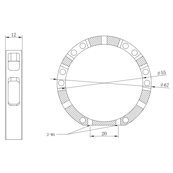 Omegon Inele de ghidaj Guiding Rings for 40/180 APO