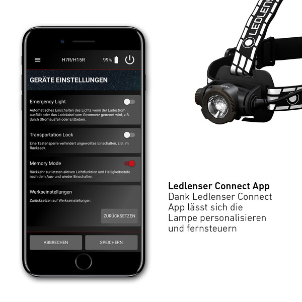 LED LENSER Frontala Semnătura H7R