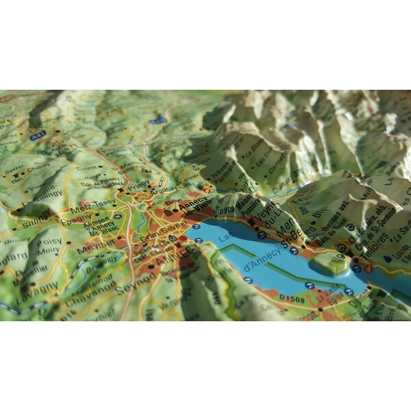 3Dmap Harta regionala Haute Savoie Version été