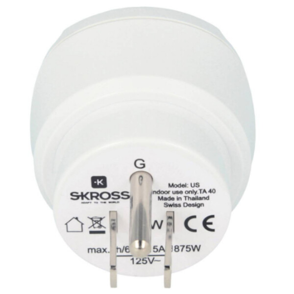 Skross Adaptor de călătorie Europe către SUA