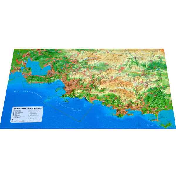 3Dmap Harta regionala Sainte-Victoire et Sainte-Baume