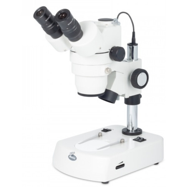 Motic microscopul stereoscopic zoom SMZ-143 N2LED, trino, LED, 10-40x, 4:1