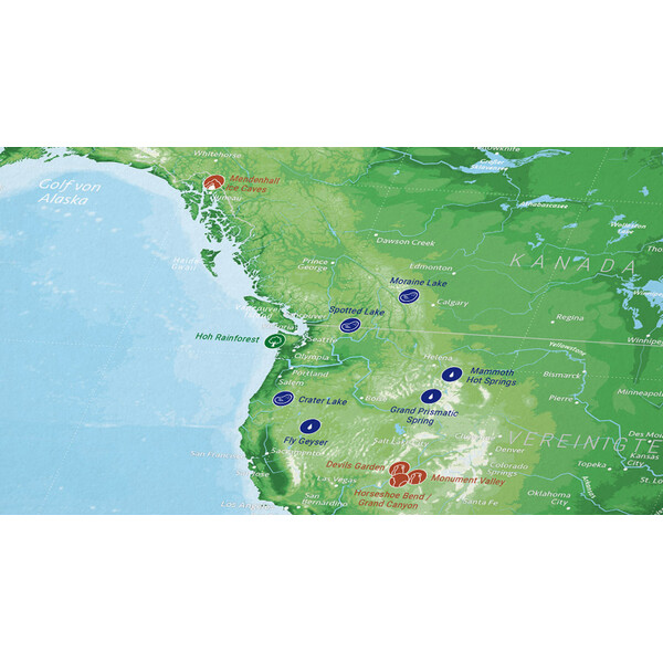 Marmota Maps Harta lumii 99 Naturwunder (200x140)