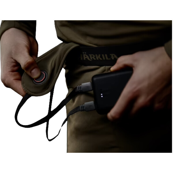 Härkila Pantaloni cu încălzire , verde salcie/negru, mărimea XL