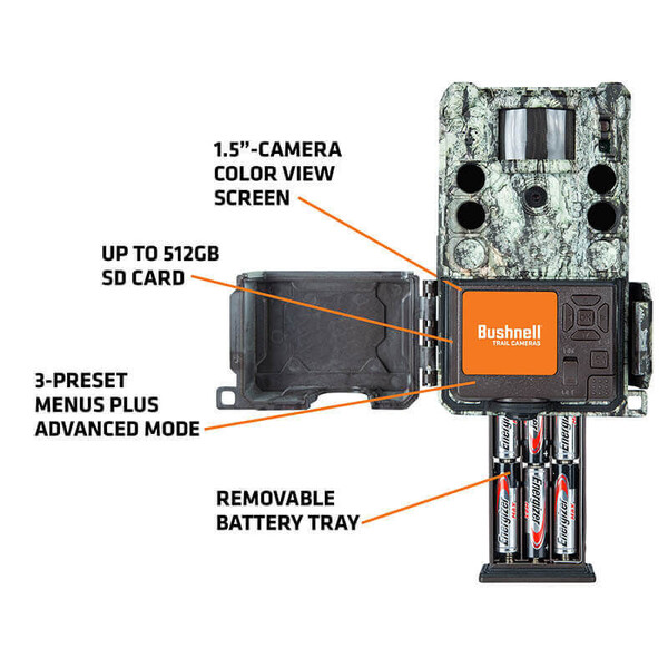 Bushnell Cameră  viata sălbătică 30MP CORE 4KS Tree Bark Camo No Glow, Box 5L