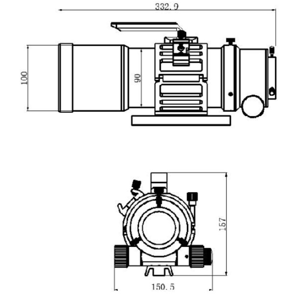 TS Optics Refractor apochromat AP 76/418