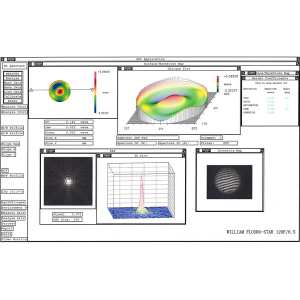 William Optics Refractor apochromat AP Fluorostar 120/780 Gold OTA