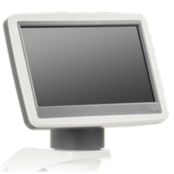 Euromex Microscop BioBlue, BB.4200-LCD, ecran LCD de 7 inch, Obiective SMP 4/10/S40x, DIN, 40x - 400x, 10x/18, LED, 1W, masă specimene simplă