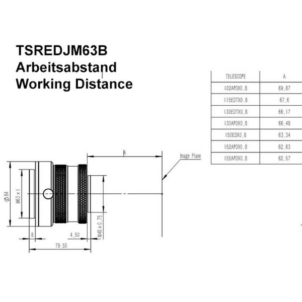 TS Optics Corector 0,8x
