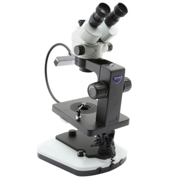Optika microscopul stereoscopic zoom OPTIGEM-20 trino, BF, DF, Greenough, w.d. 100mm, 10x/21mm, 0,7x-4.5x