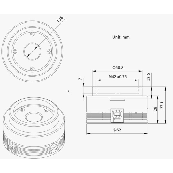 ZWO Camera ASI 678 MC Color