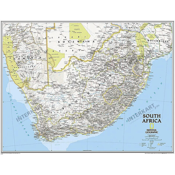 National Geographic Harta Africa de Sud (77 x 66 cm)