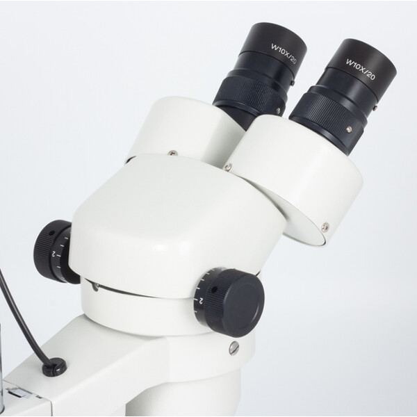 Motic microscopul stereoscopic zoom SMZ140-N2LED, bino, 10x/20, Al/Dl, 3W LED