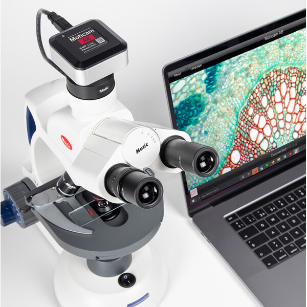 Motic Camera A8, color, sCMOS, 1/3", 1.34µm, 30fps, 8MP, USB 3.0