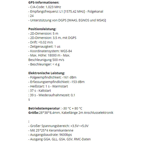 Pierro Astro Cablu Modul GPS USB pentru PC și Mac