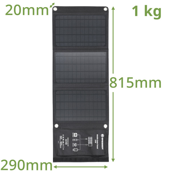 Bresser Mobiles Solar-Ladegerät 21 Watt