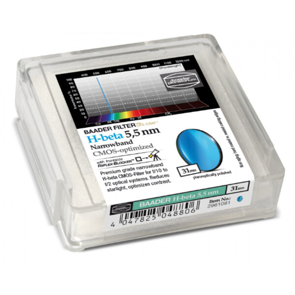 Baader Filtre H-Beta CMOS Narrowband 31mm