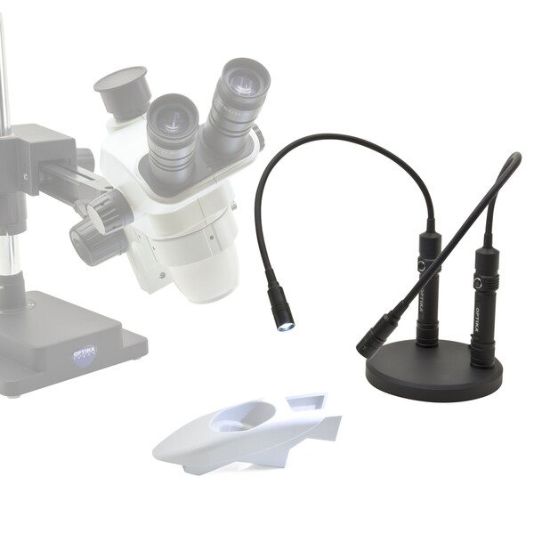 Optika Pereche de brațe de iluminat CL-33 cu placă de fixare magnetică, USB