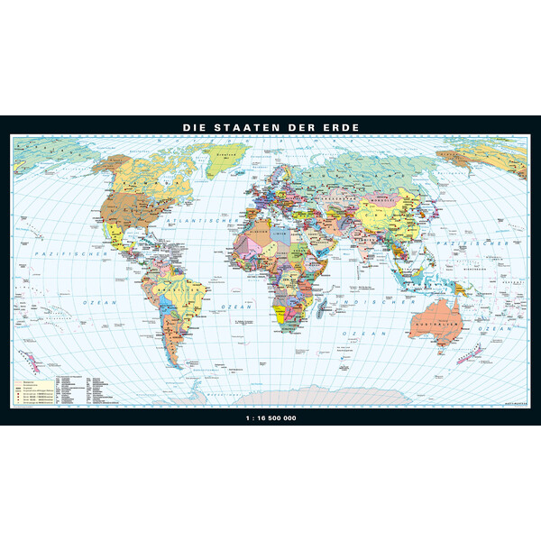 PONS Harta lumii Die Staaten der Erde (224 x 128 cm)