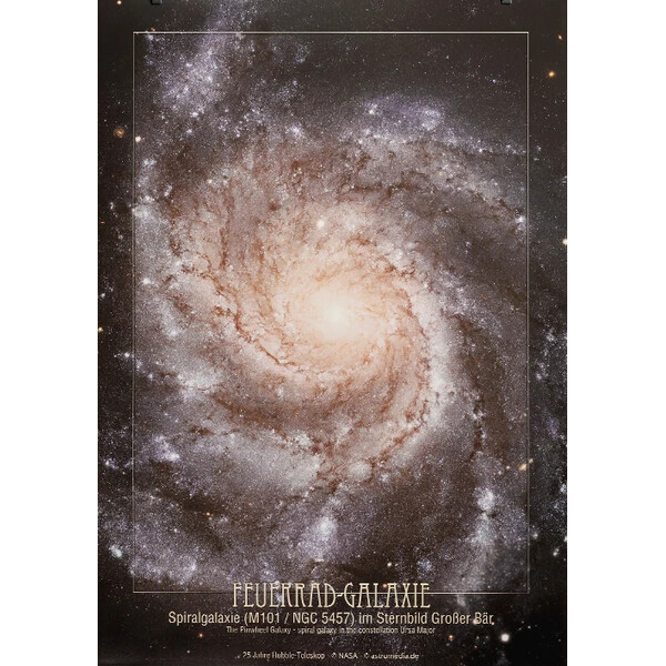AstroMedia Poster Galaxia roata de foc