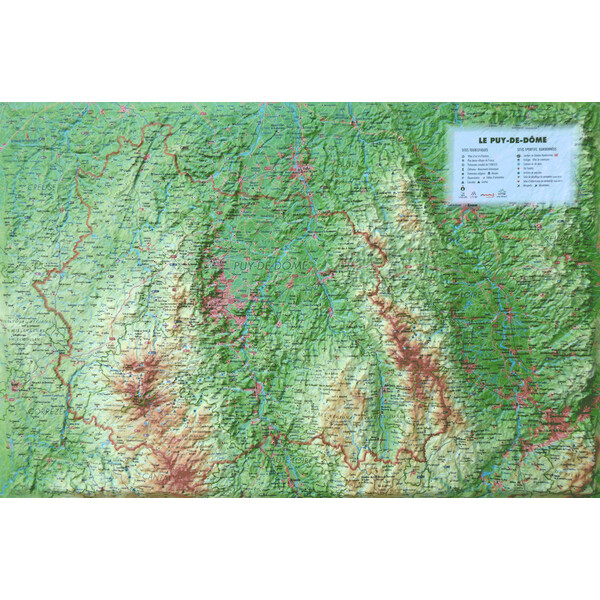 3Dmap Harta regionala Le Puy de Dôme