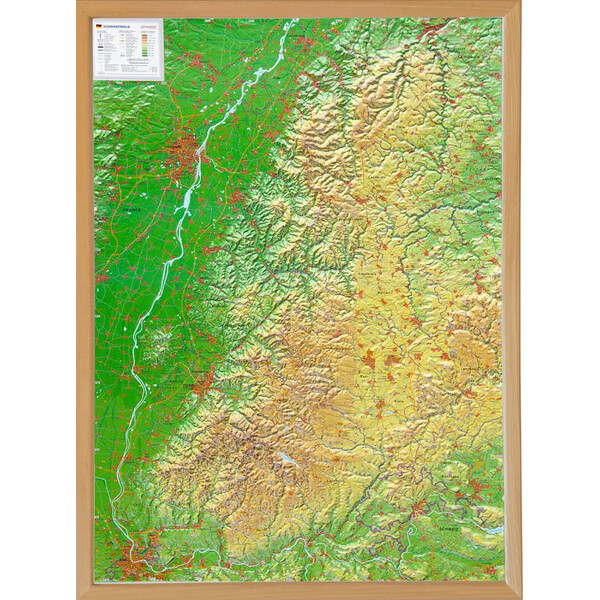 Georelief Harta regionala Black Forest