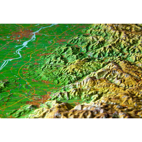 Georelief Harta regionala Black Forest