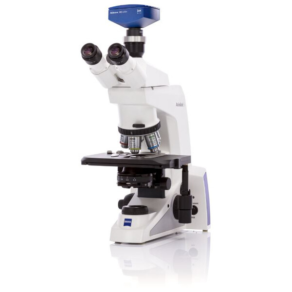 ZEISS Microscop , Axiolab 5, trino, infinity, plan, 10x, 63x, 10x/22, Dl, LED, 10W, inkl Kameraadapter, Axiocam