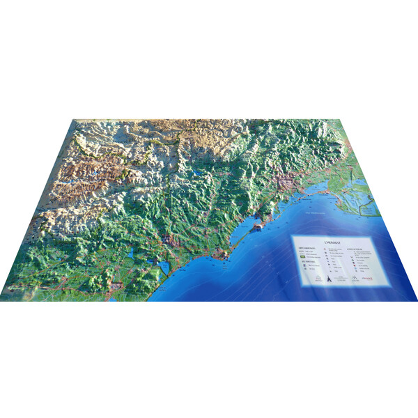 3Dmap Harta regionala L'Hérault