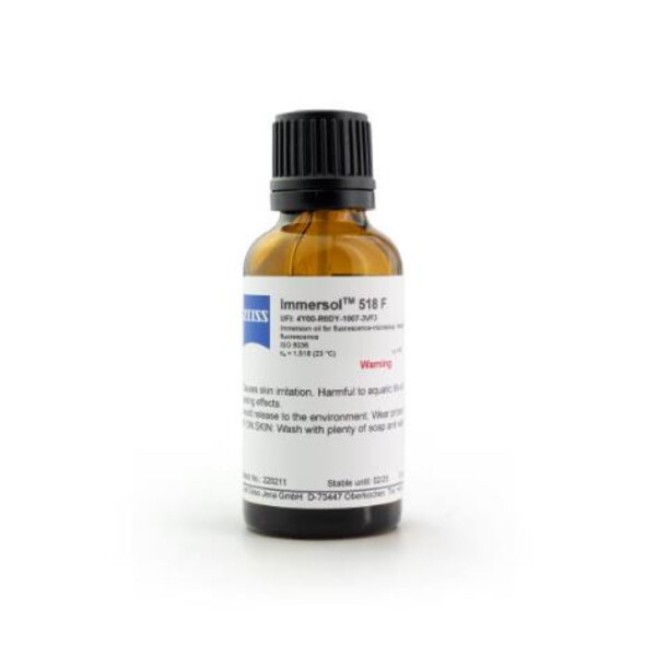 ZEISS Imersie în ulei Immersol 518 F fără fluorescență, ulei 20 ml