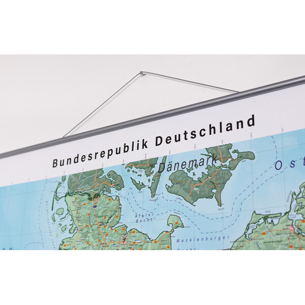 GeoMetro Harta Deutschland physisch (100 x 140 cm)