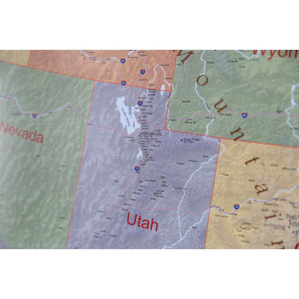 GeoMetro Harta USA politisch (140 x 100 cm)