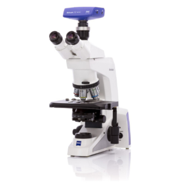 ZEISS Microscop Mikroskop , Axiolab 5 für LED Auflicht Fluoreszenz, trino, 10x/22, infinity, plan, 5x, 10x, 40x, 100x, DL, 10W, inkl Kamera