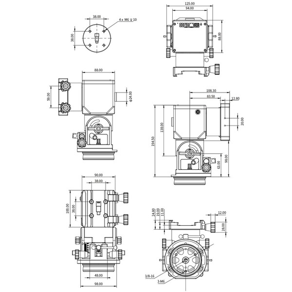 ZWO Montura AM3 Harmonic Equatorial Mount