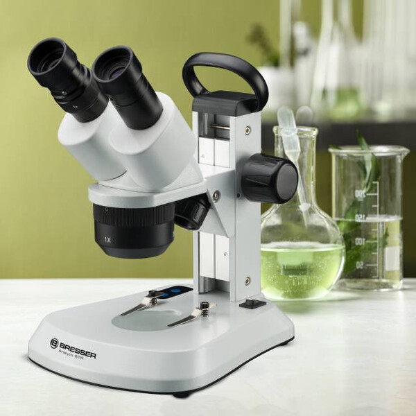 Bresser Microscopul stereoscopic Analyth STR 10x-40x bino; Greenough; 50mm; 10x/20; 10-40x; LED, camera, 2MP