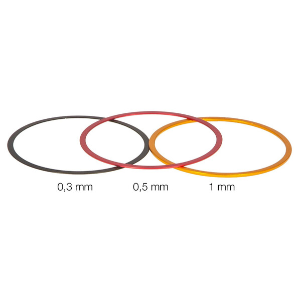 Baader tub extensie Fine-Adjustment rings M54 0,3 / 0,5 / 1 mm