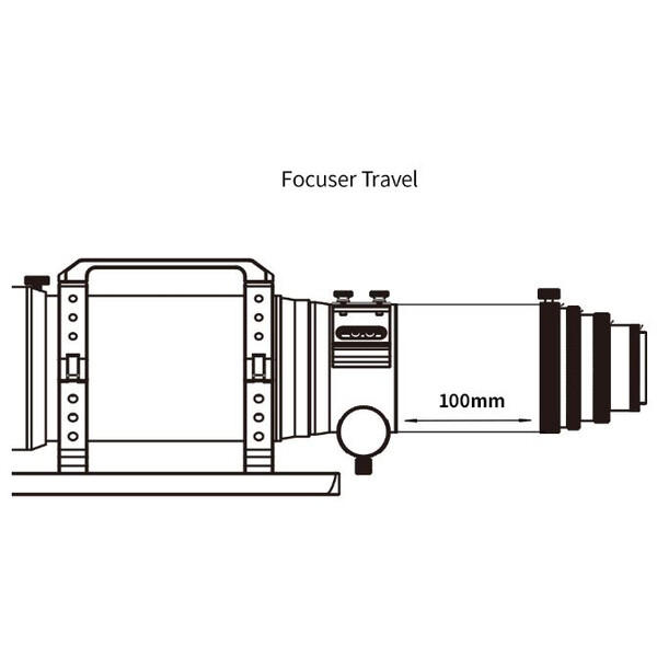 ZWO Refractor apochromat FF80 AP 80/600 Quadruplet OTA