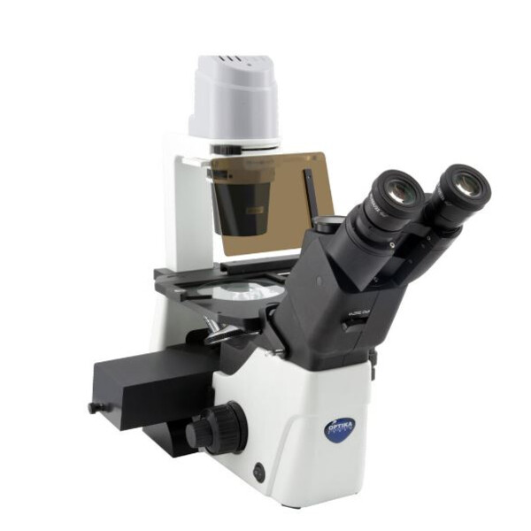 Microscop inversat IM-300LD4, FL, trino, invers, infinit, Plan, 100x-400x, 10x/22, Al/Dl, LED, 8W