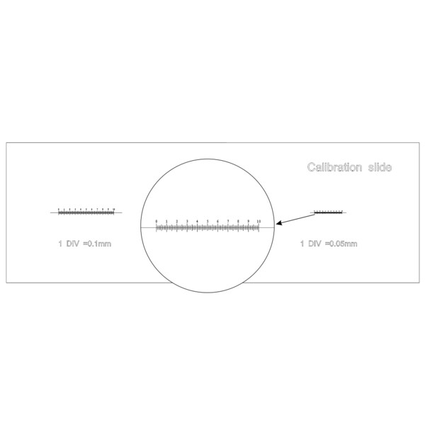 MAGUS Diapozitiv de microscop pentru calibrare CS3